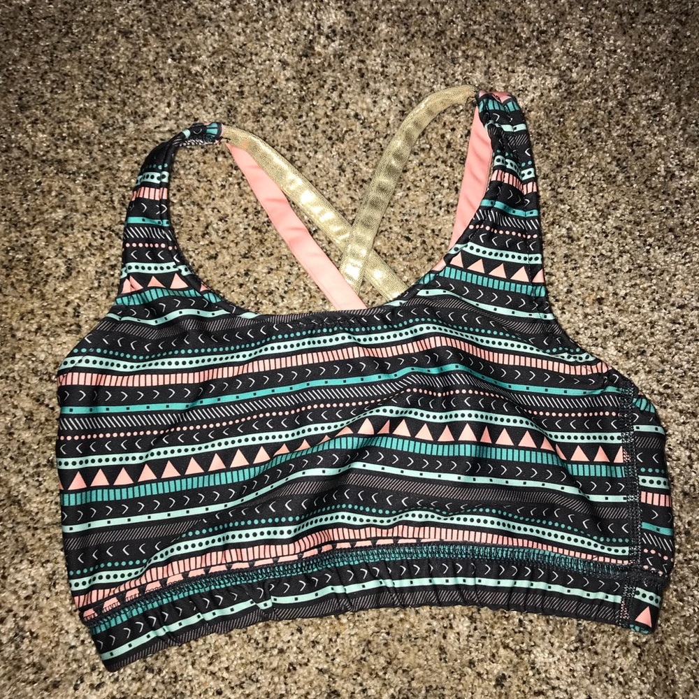 Racer back sports bra